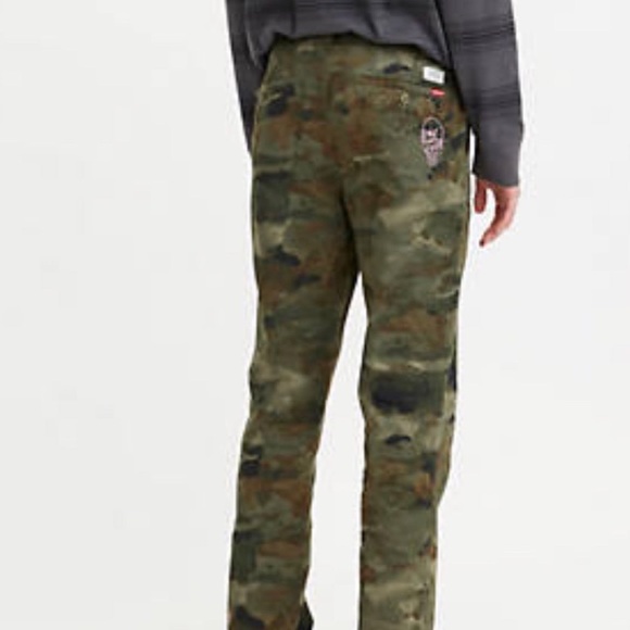 RED LEVI’S XX CHINO STRAIGHT FIT MENS PANTS. SIZE 34w30l. - Picture 4 of 4